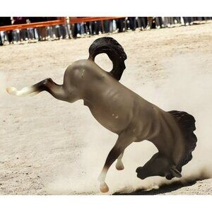 1998 Breyer Bucking Bronco Rearing Horse #730 Brown Matte Rose Dun Classic Rodeo